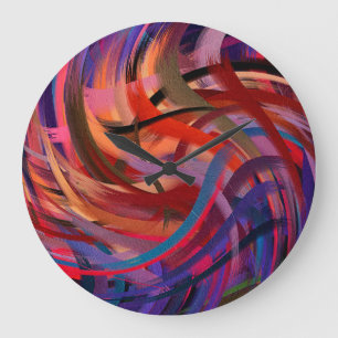 Reloj Redondo Grande Abstract Art #19