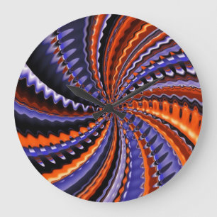 Reloj Redondo Grande Abstract Art 95 Wall Clocks & Numeral Options