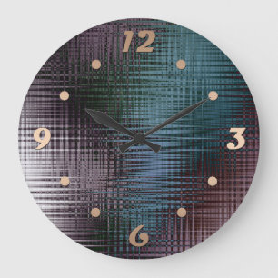 Reloj Redondo Grande Abstract liquid texture ice glass crystal frozen m