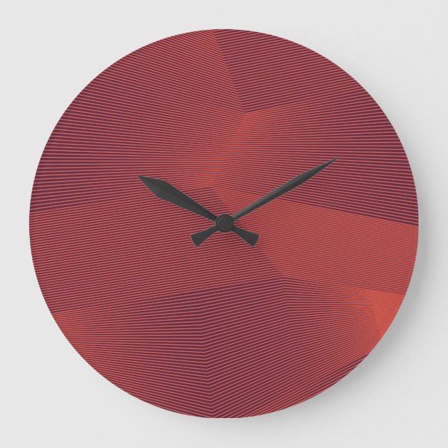 Reloj Redondo Grande Abstract, trendy, modern geometric graphic art (Anverso)
