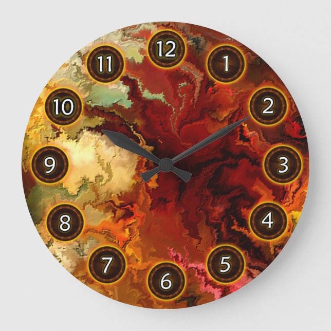 Reloj Redondo Grande Abstraction surrealist by rafi talby (Anverso)