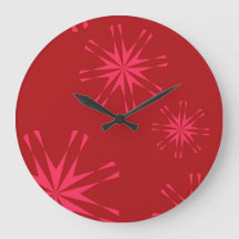 abstracto de flor de estrella moderna de moda, roj