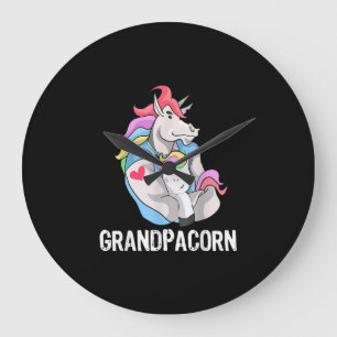 Reloj Redondo Grande Abuelo Y Abuelo De Unicornio
