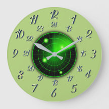 Aceituna con reloj grande de tiempo militar gris R