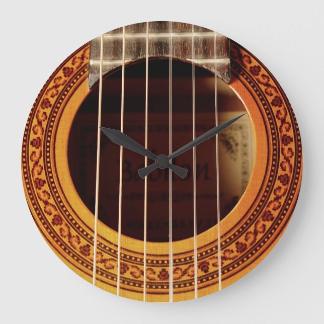 Reloj Redondo Grande Acoustic Guitar Detail (Anverso)