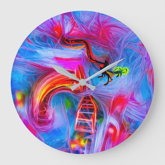 Reloj Redondo Grande Acrofobia (Anverso)