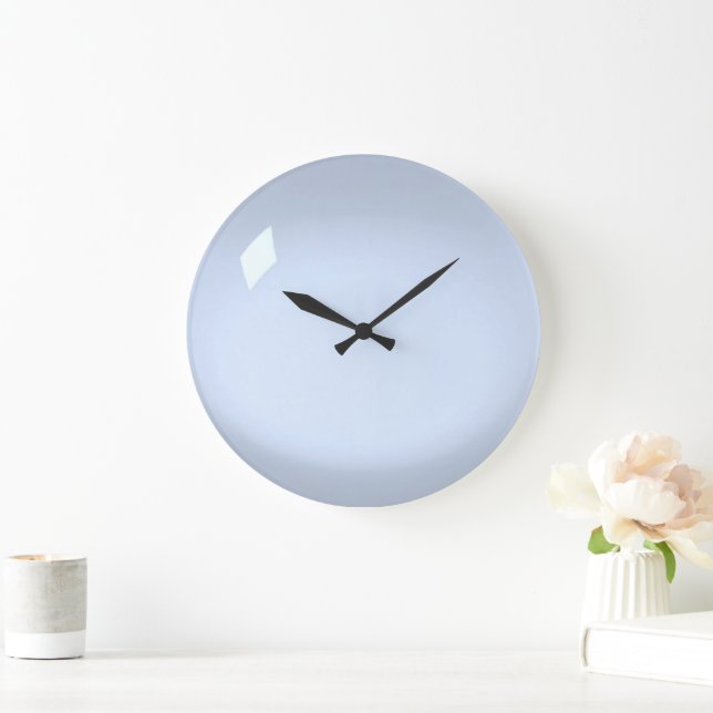 Reloj Redondo Grande Acrylic Azul Claro  (Hogar)