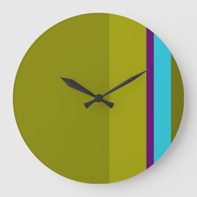 Reloj Redondo Grande Acto Aleatorio de Violeta (Anverso)