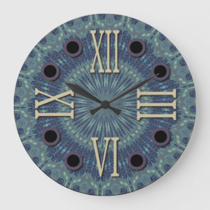 Reloj Redondo Grande Actualización de invierno de numerales romanos 002
