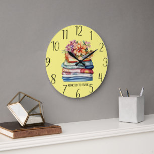 Reloj Redondo Grande adictoa telas lindo agregar texto habitación de co