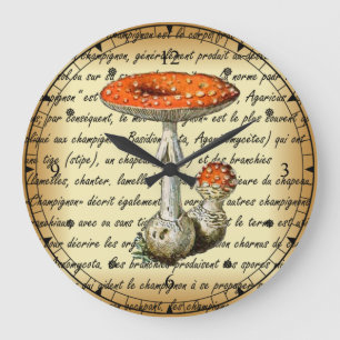 Reloj Redondo Grande Adolphe Millot ~ Champignons-pour tous arreglado ~