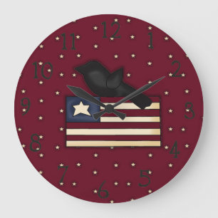 Reloj Redondo Grande Adorable Americana Wall Clock