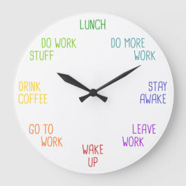 Reloj Redondo Grande Adulting Wall Clock for Teens, Office, Co-Workers