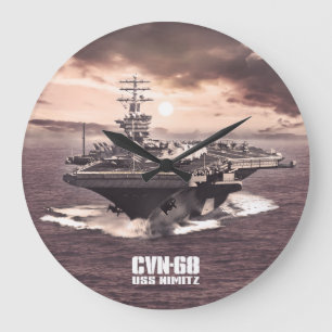 Reloj Redondo Grande Aeronave Nimitz Aif wallclock