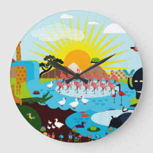 Reloj Redondo Grande África
