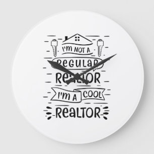 Reloj Redondo Grande Agente inmobiliario