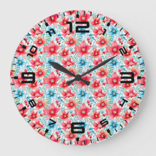 Reloj Redondo Grande Agradable Bouquet Ranya Pattern-65292