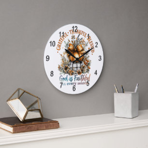 Reloj Redondo Grande Agradecido Agradecimiento