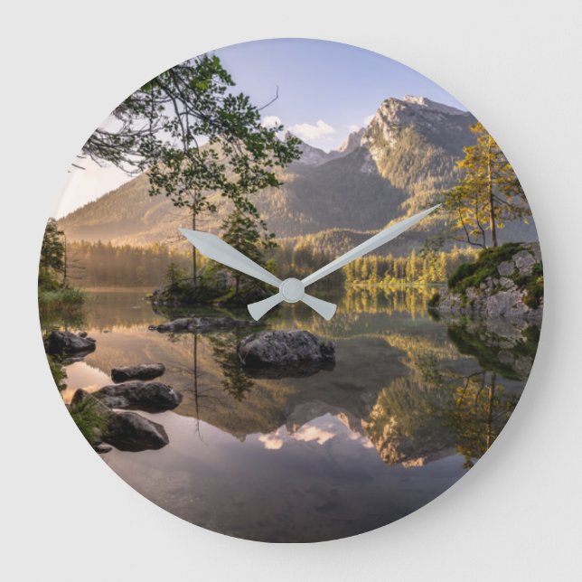 Reloj Redondo Grande Agua | Lago Hintersee Berchtesgaden Alemania (Anverso)