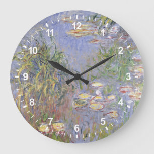 Reloj Redondo Grande Agua-Lirios de Claude Monet el , racimo de hierba