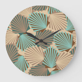 Reloj Redondo Grande Aguas marinas