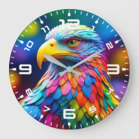 Águila Calva de Colores Arcoíris-65456