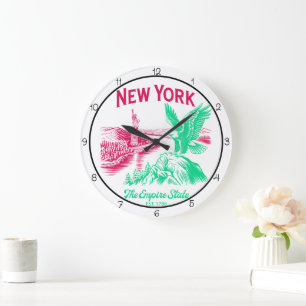 Reloj Redondo Grande Águila del Estado Empire de Nueva York