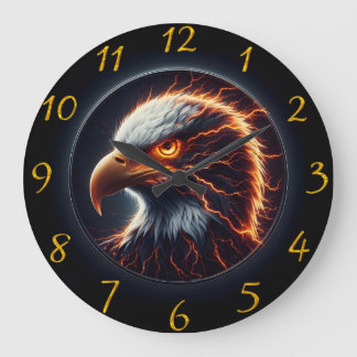 Reloj Redondo Grande Águila majestuosa aceptada por flamencos feroces