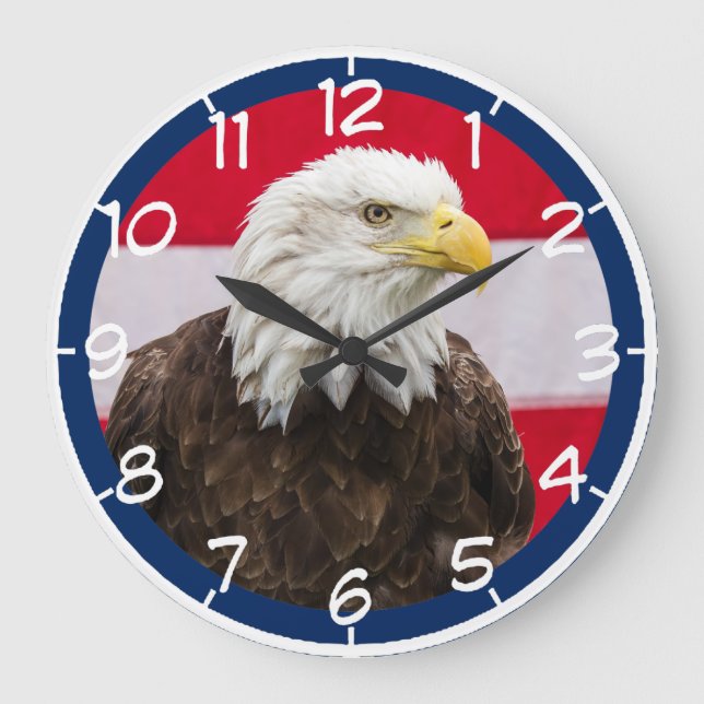 Reloj Redondo Grande Águila Patriótica (Anverso)