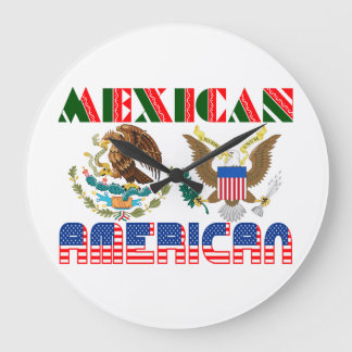Reloj Redondo Grande Águilas Mexicanas Americanas
