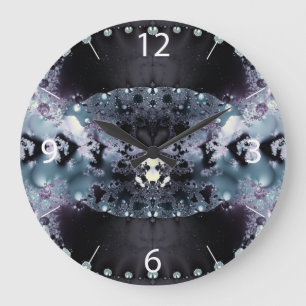 Reloj Redondo Grande Agujero Púrpura