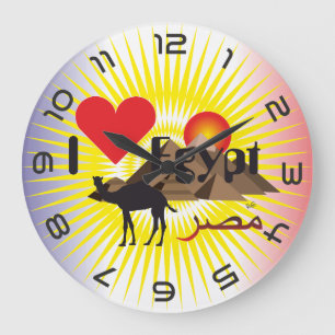 Reloj Redondo Grande Ägypten - Egipto Uhr