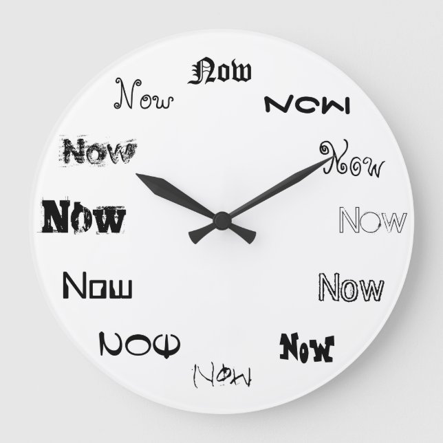 Reloj Redondo Grande Ahora es el momento (Anverso)