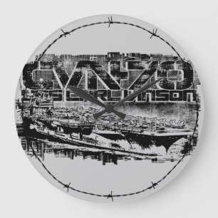 Reloj Redondo Grande Aircraft carrier Carl Vinson Acrylic Wall Clock