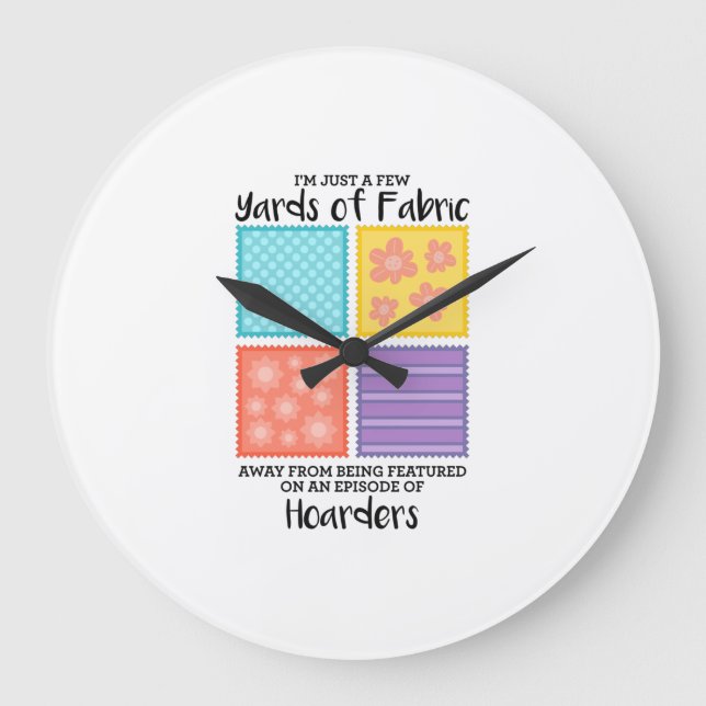 Reloj Redondo Grande Aislamiento - Pocos Metros De Tela (Anverso)