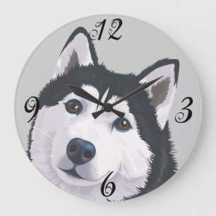 Reloj Redondo Grande Akita  Wall Clock