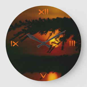 Reloj Redondo Grande Al cual el tiempo golpea