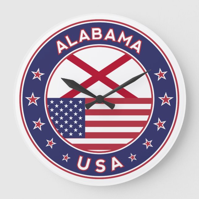 Reloj Redondo Grande Alabama (Anverso)