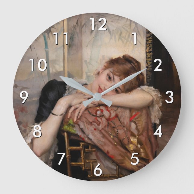 Reloj Redondo Grande Albert Edelfelt - La Parisienne / Virginie (Anverso)
