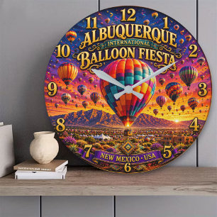 Reloj Redondo Grande Albuquerque International Balloon  New Mexico