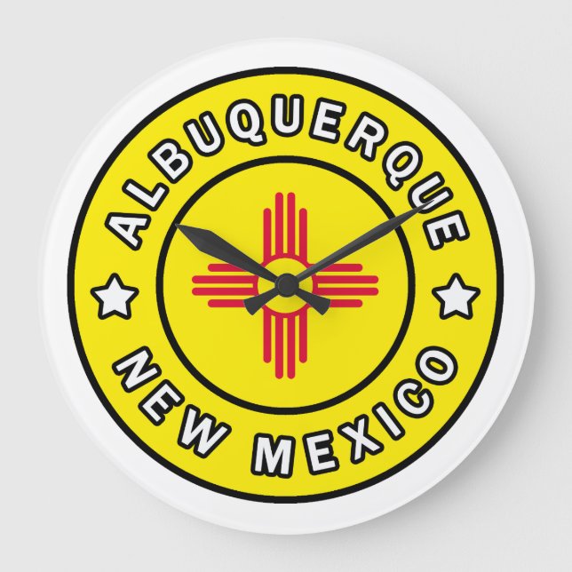 Reloj Redondo Grande Albuquerque Nuevo México (Anverso)