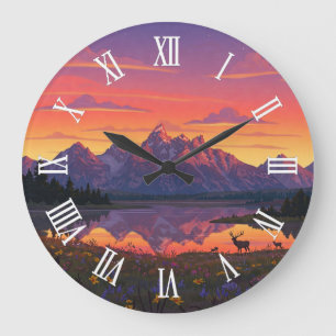 Reloj Redondo Grande Alces en el Parque Nacional Grand Teton