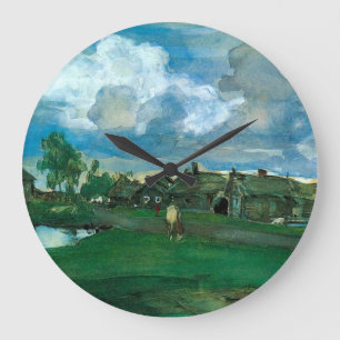 Reloj Redondo Grande Aldea rusa Valentin Serov