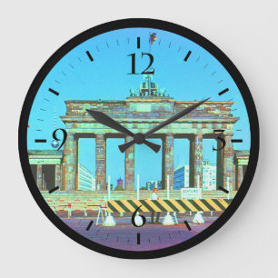 Reloj Redondo Grande Alemania antigua Berlín Puerta de Brandeburgo