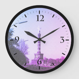 Reloj Redondo Grande Alemania Vintage Berlín 17 de junio Calle Grande