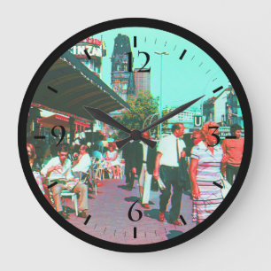 Reloj Redondo Grande Alemania Vintage Berlín avenida kurfürstendamm