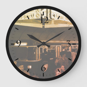 Reloj Redondo Grande Alemania Vintage Estación Munich Marienplatz Grand
