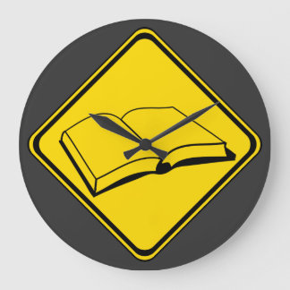 Reloj Redondo Grande Alerta: ¡Libros por delante!