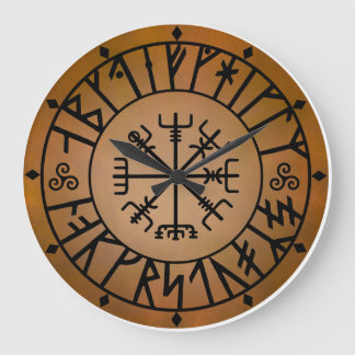 Reloj Redondo Grande Alfabeto de Viking