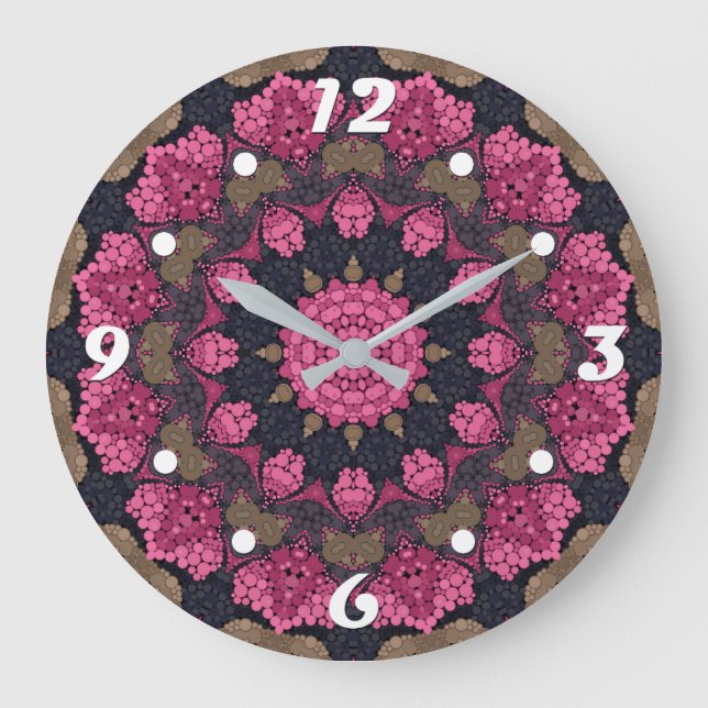 Reloj Redondo Grande Alfombra persa (Anverso)